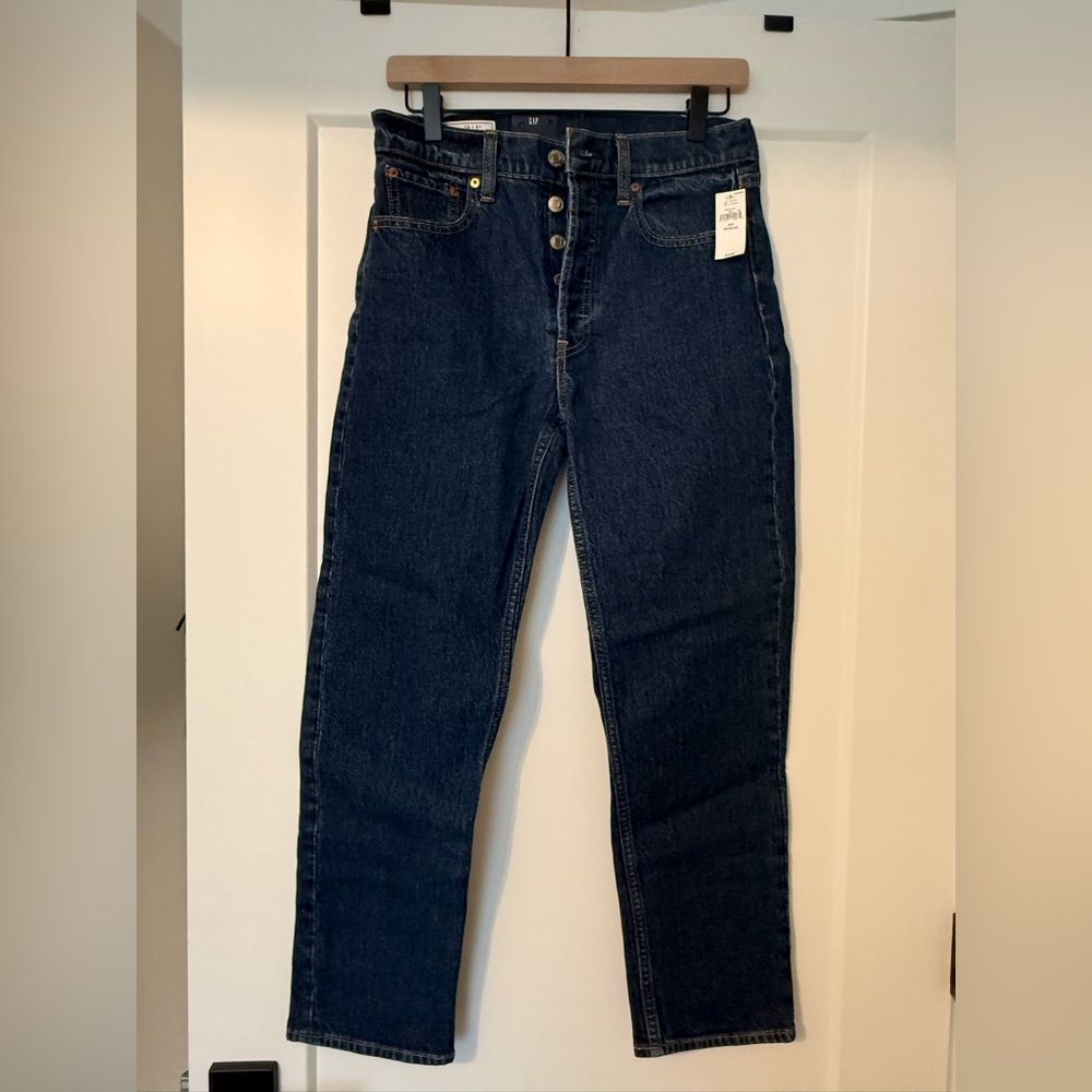GAP women’s Indigo Straight Jeans